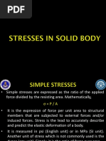 Lec 1 Stresses in Solid Body