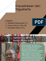 Profil Wirausahawan Dari Yogyakarta