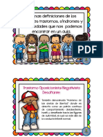 Definiciones de Algunos de Los Síndromes y Trastornos Frecuentes en Nuestras Clases PDF