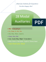28 Modal Auxiliaries: American Institute For Executives