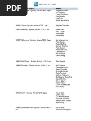 Flight Itinerary