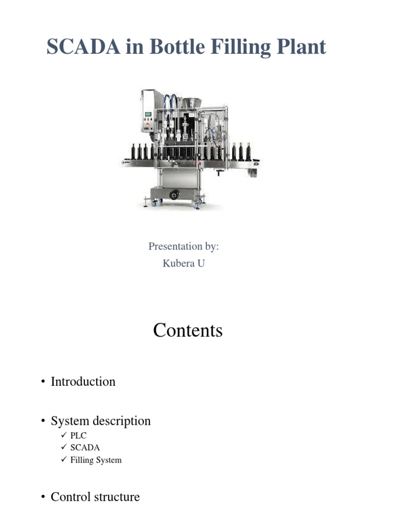 SCADA in Bottle Filling Plant | Download Free PDF | Programmable Logic ...