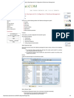 Step by Step Approach For Configuration of Warehouse Management