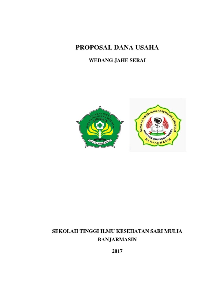 Proposal Dana Usaha Wedang Jahe PDF