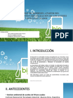 PRODUCCIÓN DE BIODIESEL A PARTIR DEL APROVECHAMIENTO Y RE UTILIZACIÓN DE LOS ACEITES VEGETALES USADOS