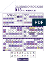 Preliminary Schedule