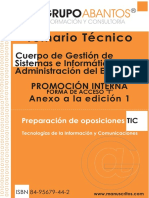 Temario Cuerpo de Gestión de Sistemas e Informática de La Admini