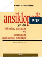 Diderot Ansiklopedi Ya Da Bilimler, Sanatlar Ve Zanaatlar