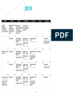 March Class Schedule