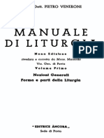 MANUALE DI LITURGIA Vol I. Nozioni Generali