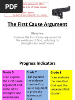 The First Cause Argument