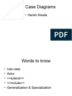 Use Case Diagrams: - Harish Alwala