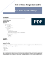 Embedded Control Systems Design/Automotive