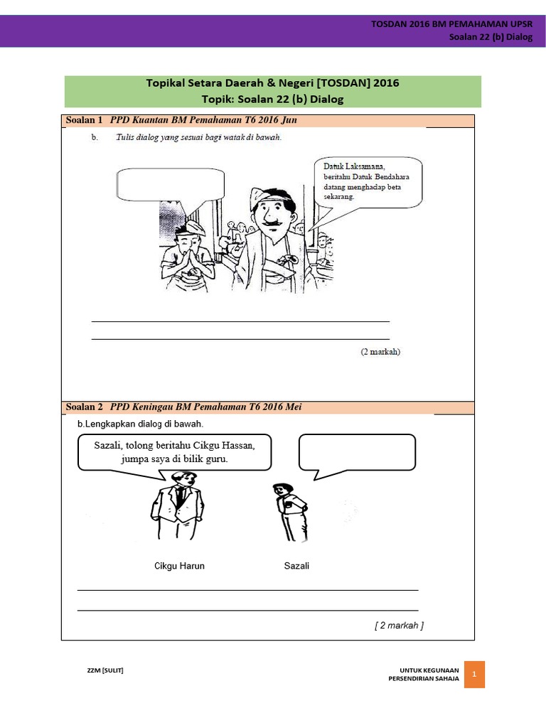 Latihan Dialog Pdf