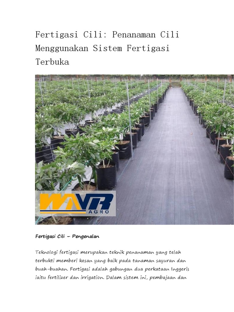 Sistem Fertigasi | PDF