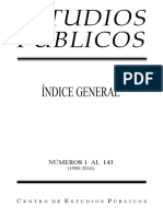 Índice General - Estudios Públicos (Cep Chile) - Hasta Octubre 2016