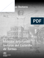 Ahondar Deleitando Analisis Del Lazarillo de Tormes