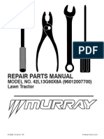 Repair Parts Manual: MODEL NO. 42L13G60X8A (96012007700) Lawn Tractor