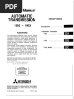 Service Manual Transmission FWD Mitsubishi Automatic