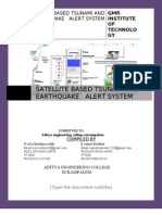 Satellite Based Tsunami and Earthquake Alert System