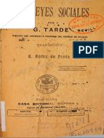 TARDE, Gabriel - Las Leyes Sociales PDF
