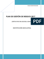 Plan de Gestión de Riesgo- Antiguo Pozo Oscuro