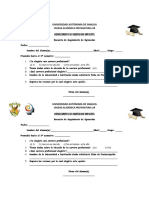 Encuesta de Seguimiento de Egresados