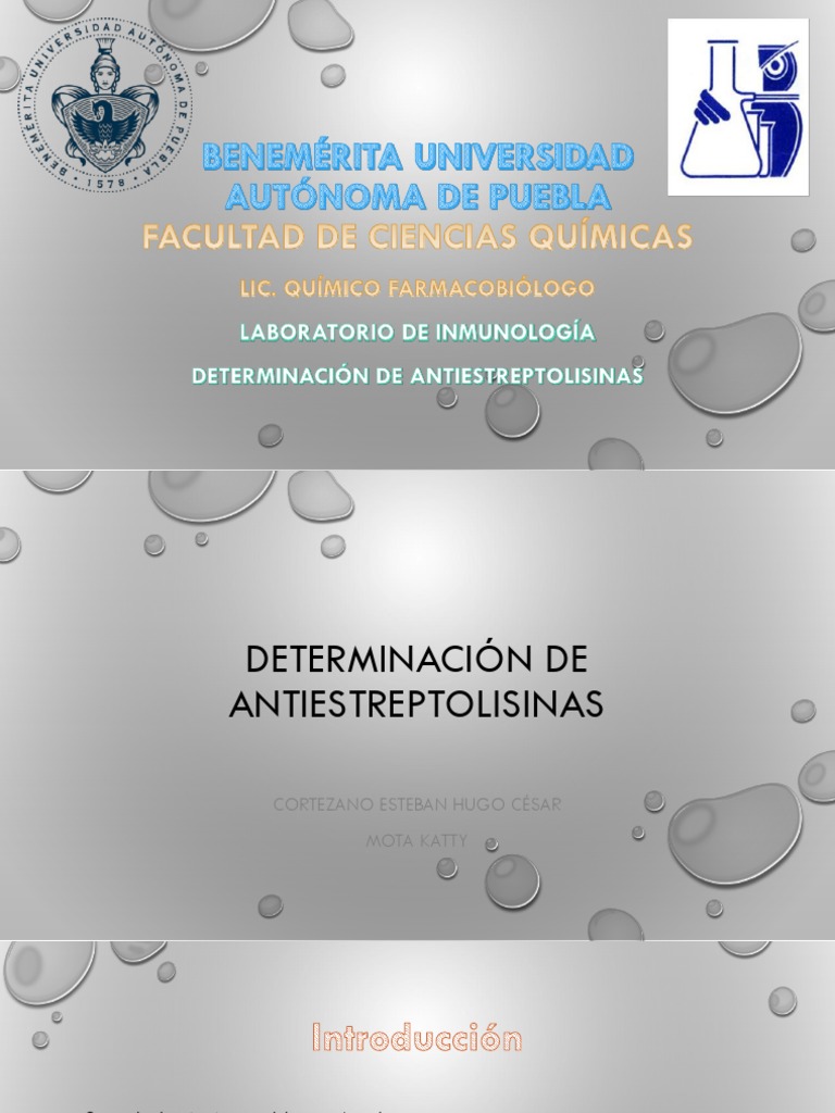 Determinación de Antiestreptolisinas ASO | PDF | Estreptococo | Anticuerpo