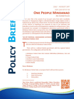 One People Mindanao: A Federal Proposal