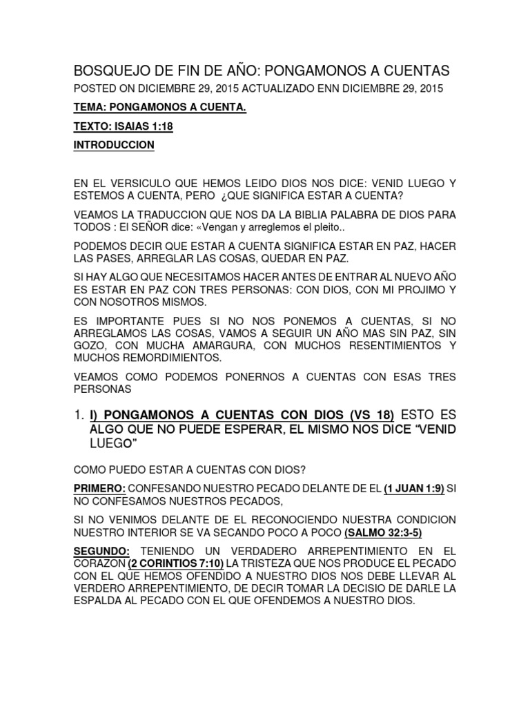 Bosquejo de Fin de Año PDF Salmos Pecado