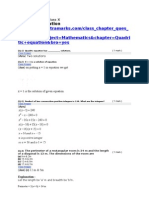 Chapter 4 Quardratic Equations