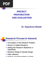 Project Preparation and Evaluation: Dr. Rajashree Shinde