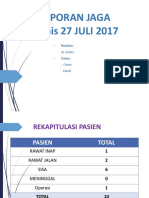 Laporan Jaga Kamis 27-08-17