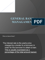 General Bank Managament