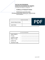 Formulir Magister Tp-1 PDF