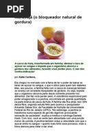 Maracujá Bloqueador natural de gordura - nutrientes - fibras - glicemia - metabolismo