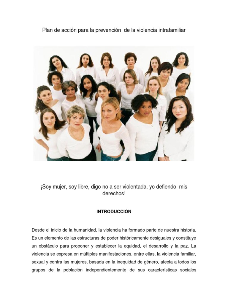 Plan de Acción para Prevenir Violencia Intrafamiliar | PDF | La ...