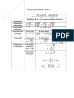 Formulario de Cinetica