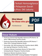 Kebijakan Terkait Hemovigilance Dalam Pelayanan Darah