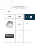 Tools and Equipment: Ama Computer College Las Pinas