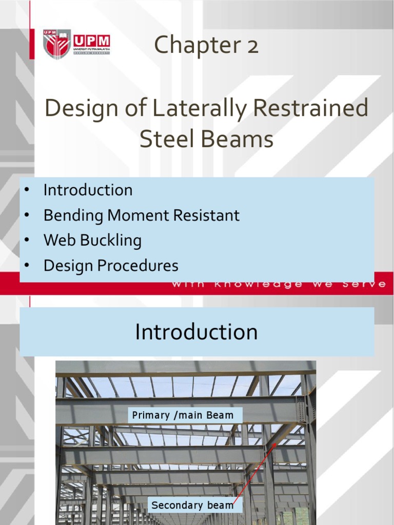 Design of Laterally Restrained Steel Beams Beam (Structure) Bending