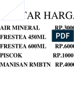 DAFTAR HARGA