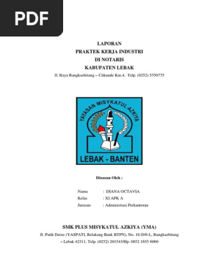 Contoh Laporan Magang Di Kantor Notaris Dan Ppat Barisan Contoh
