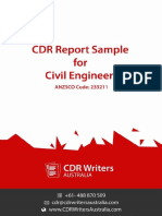 CDR Report Sample For Civil Engineers