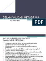 Desain Validasi Metode Uji Revisi PDF