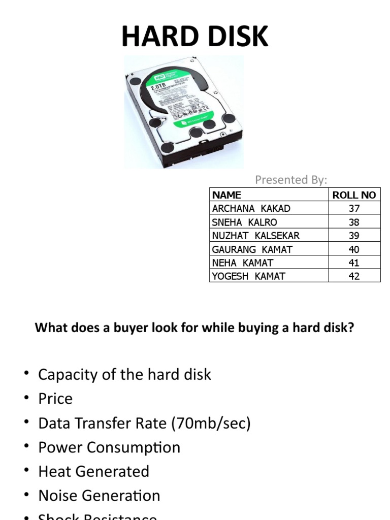 Hard Disk Buying Guide | PDF