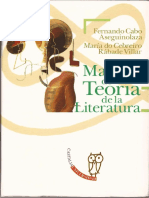 Cabo Aseguinolaza Fernando, Manual de Teoría de La Literatura