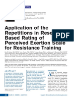 Artigo - Application of The Repetitions in ReserveBased Rating of Perceived Exertion Scale For Resistance Training