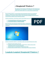Cara Mudah Menginstall Windows 7 Lengkap Dengan Gambar