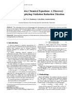 Balancing Redox Chemical Equations: A Discovery Procedure Employing Oxidation Reduction Titration